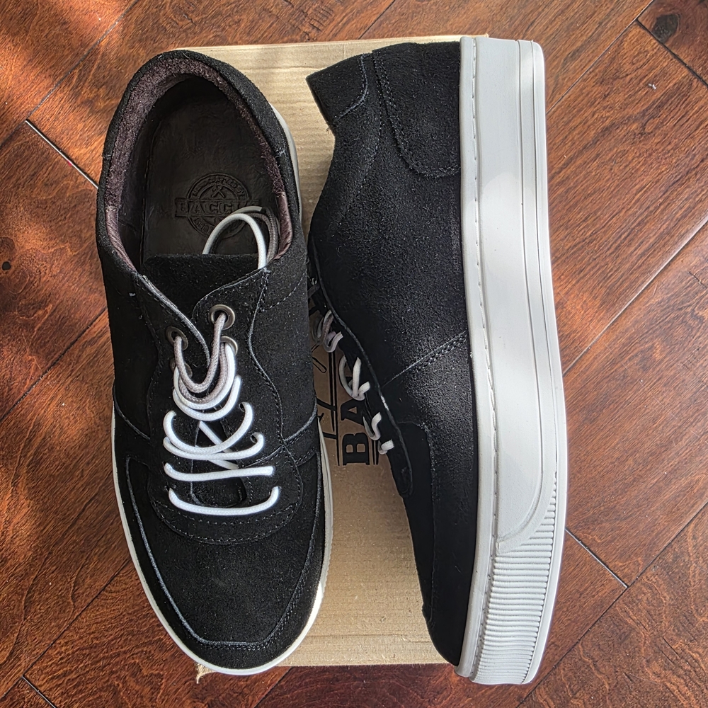 Suede Black Men's Sneakers - Picture 3 of 10